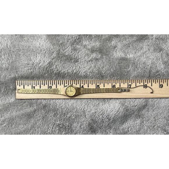 Vintage Seiko  Women Watch Gold Tone Gold Dial Round 2Y00-0019 !! Parts/Repair ! - Picture 5 of 14